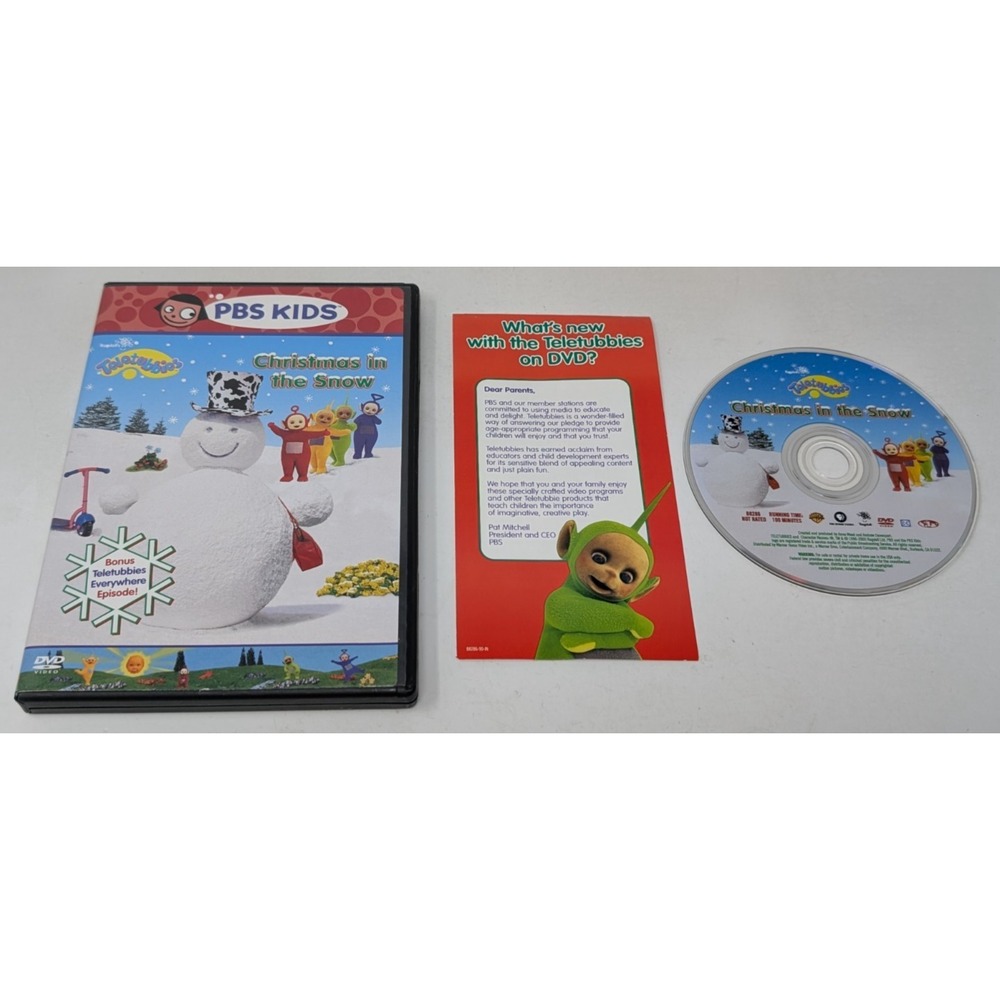 Teletubbies Christmas In The Snow DVD 2004 PBS KIDS‎ Region 1 W/ Insert OOP RARE